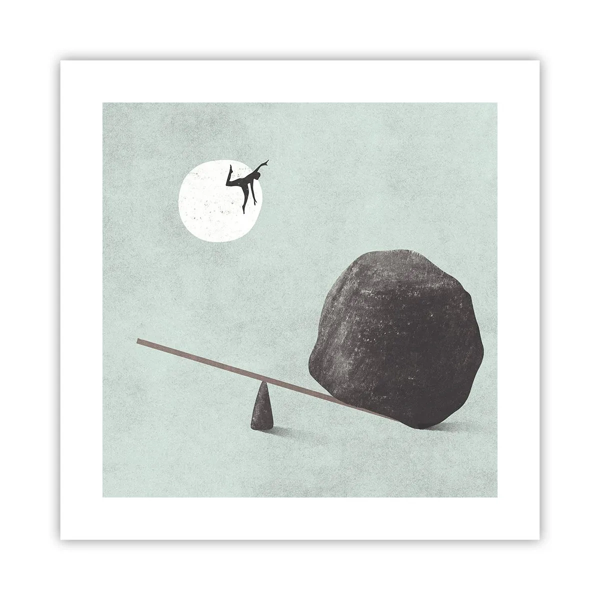 Plakat - En drøm går i opfyldelse - 40x40 cm
