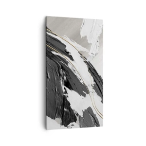 Lærredstryk - Billede på lærred - Abstraktion med flair - 45x80 cm