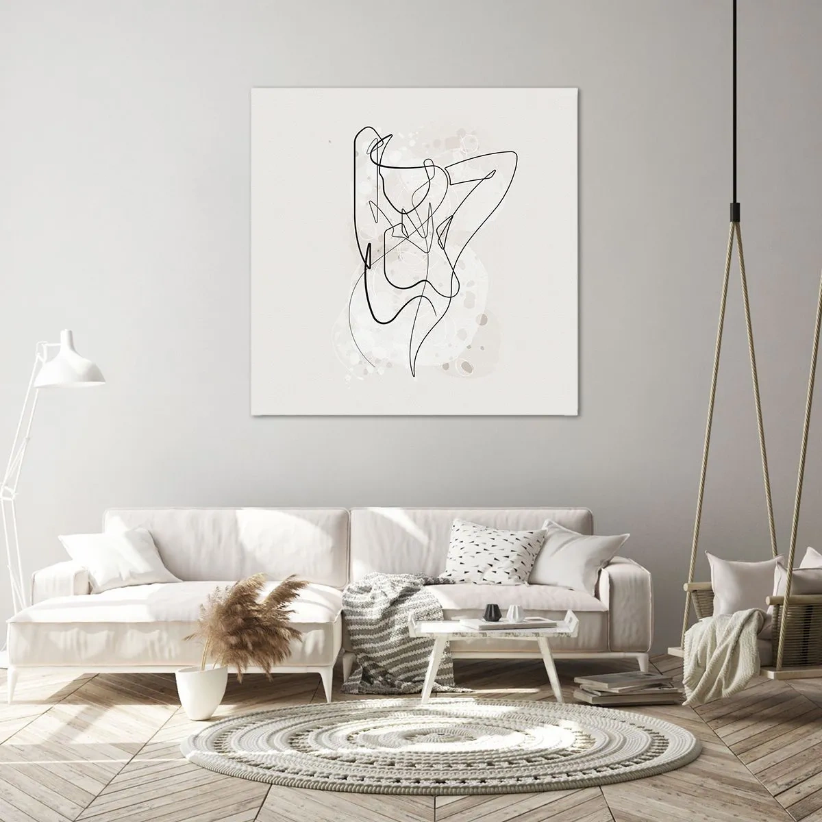 Lærredstryk - Billede på lærred - Forførelsens kunst - 70x70 cm