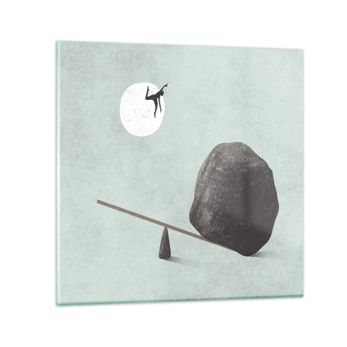 Billede på glas - En drøm går i opfyldelse - 50x50 cm