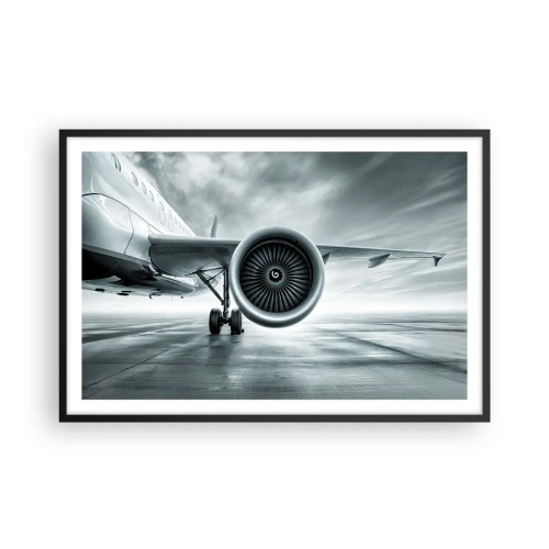 Plakat i sort ramme - Der er kraft! - 91x61 cm