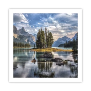 Plakat - Over store og klare vande… - 60x60 cm