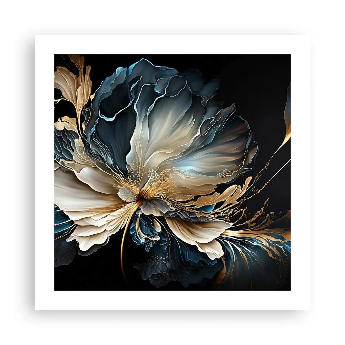 Plakat - Eventyrlig bregneblomst - 50x50 cm