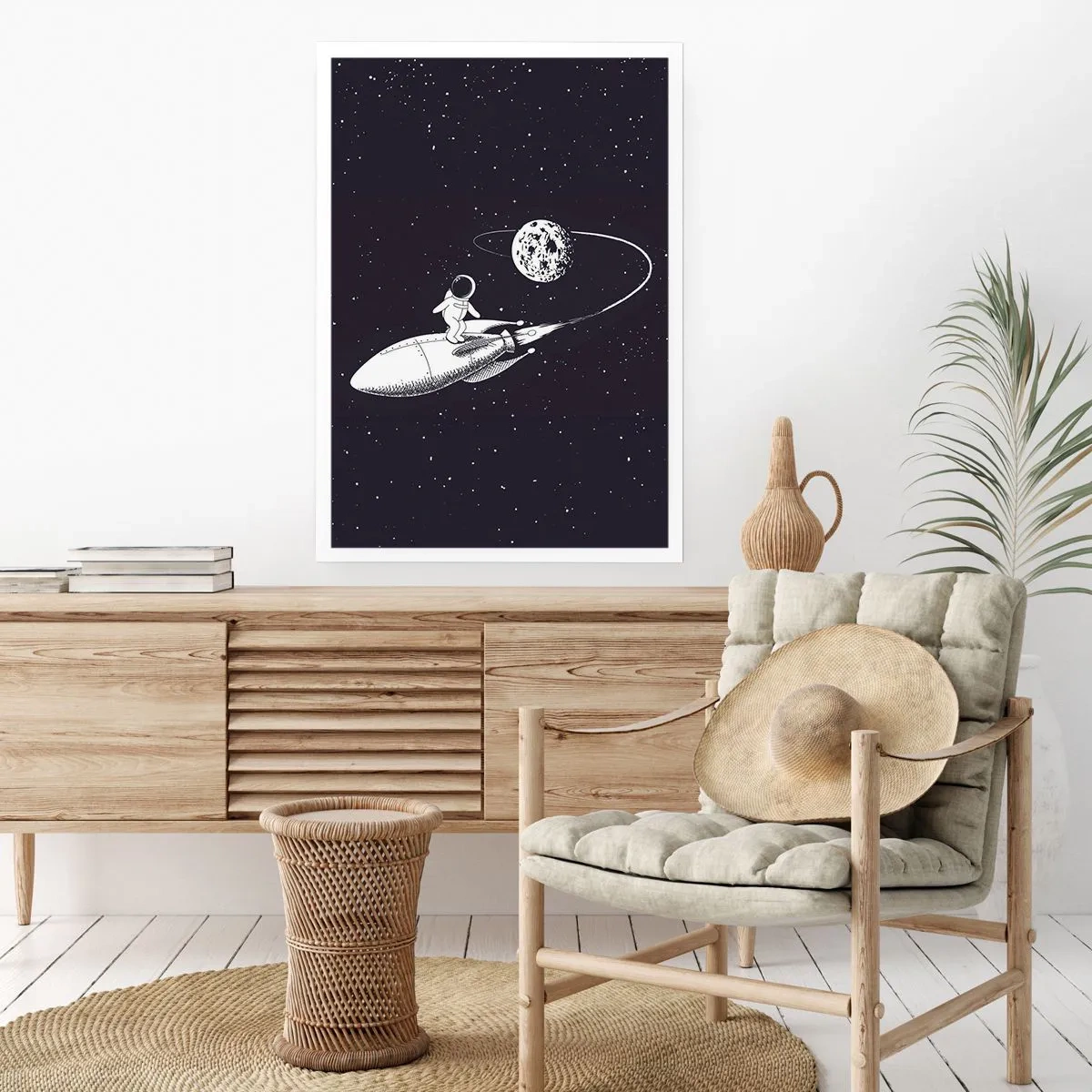 Plakat - Space surfer - 70x100 cm