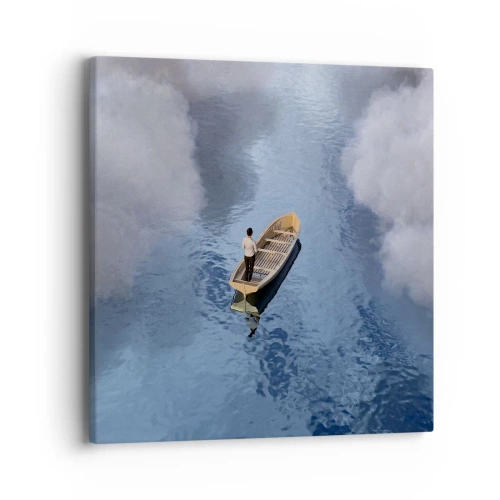 Lærredstryk - Billede på lærred - Livet - rejsen - det ukendte - 40x40 cm