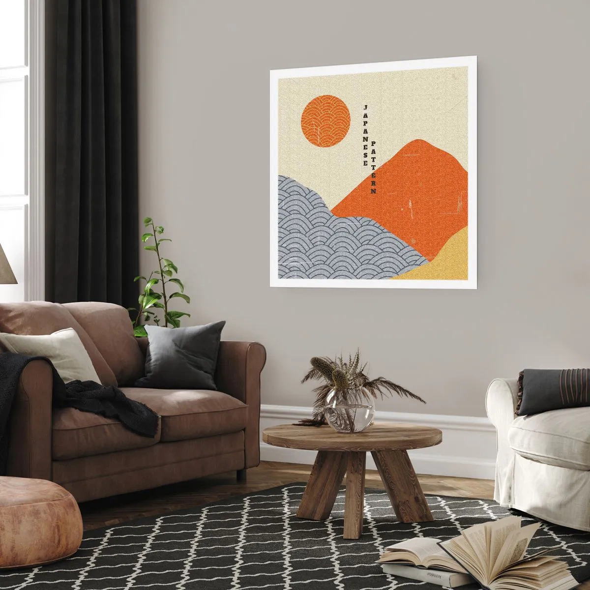 Plakat - I den japanske ånd - 40x40 cm