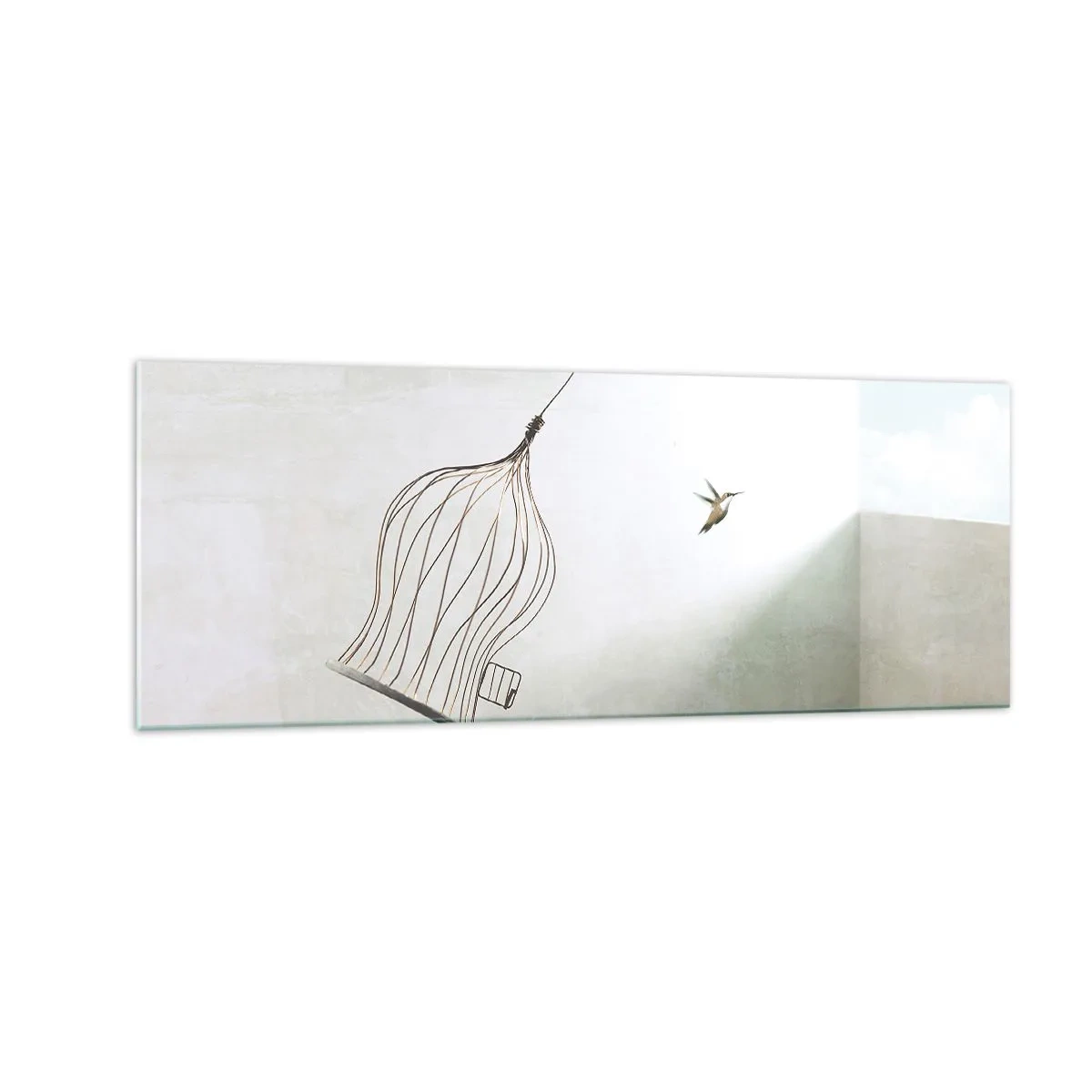 Billede på glas - I sit elementet - 140x50 cm