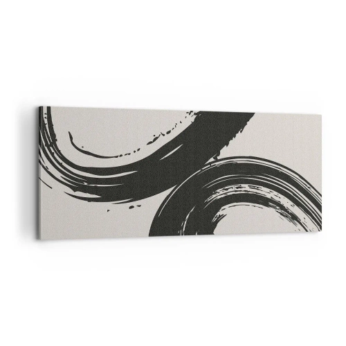 Lærredstryk - Billede på lærred - Fejende og cirkulær - 100x40 cm
