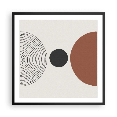 Plakat i sort ramme - I rampelyset - 60x60 cm