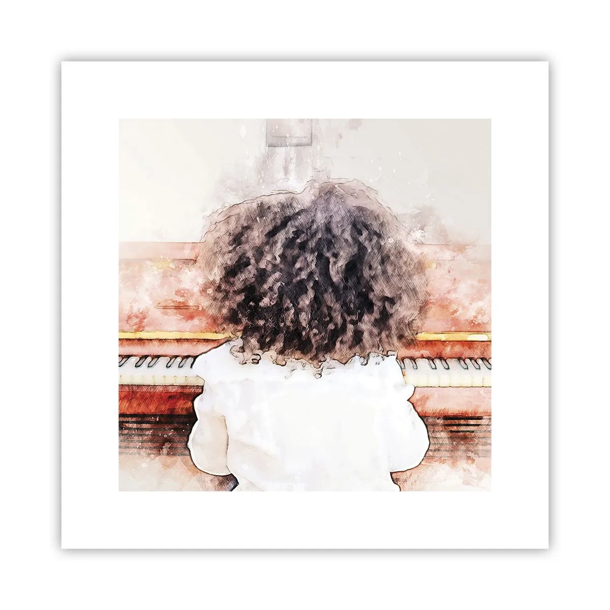Plakat - i et ny verden - 30x30 cm