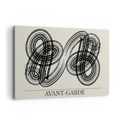 Lærredstryk - Billede på lærred - Det kom ud spontant - 120x80 cm