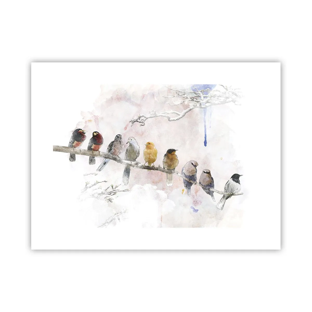 Plakat - Møde med vinger - 40x30 cm