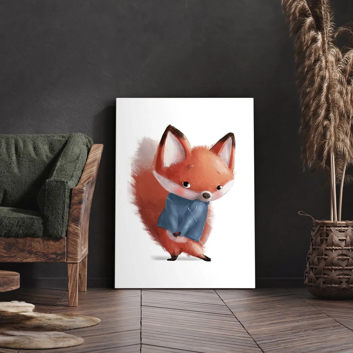 Lærredstryk - Billede på lærred - Ser jeg smuk ud i den her? - 50x70 cm