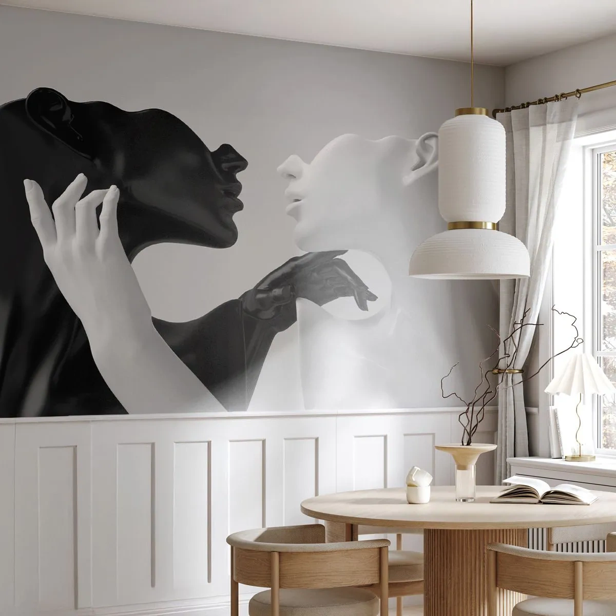 Fototapet Premium Canvas - Tiltrækning - begær - Abstraktion, Mannequin, Statue - 400x280 cm