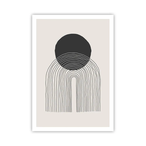 Plakat - Rystende og selvsikker - 70x100 cm