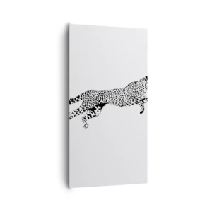 Lærredstryk - Billede på lærred - Den hurtigste på Jorden - 65x120 cm