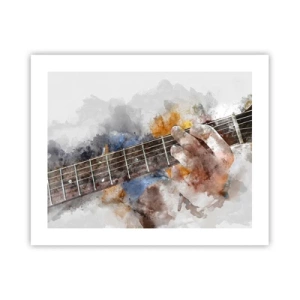 Plakat - Poesi mellem strengene - 50x40 cm