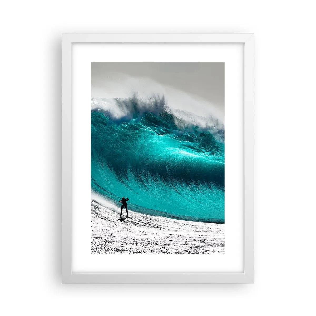 Plakat i hvid ramme - Udfordring accepteret - 30x40 cm