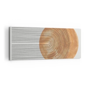 Lærredstryk - Billede på lærred - En solrig komposition - 100x40 cm