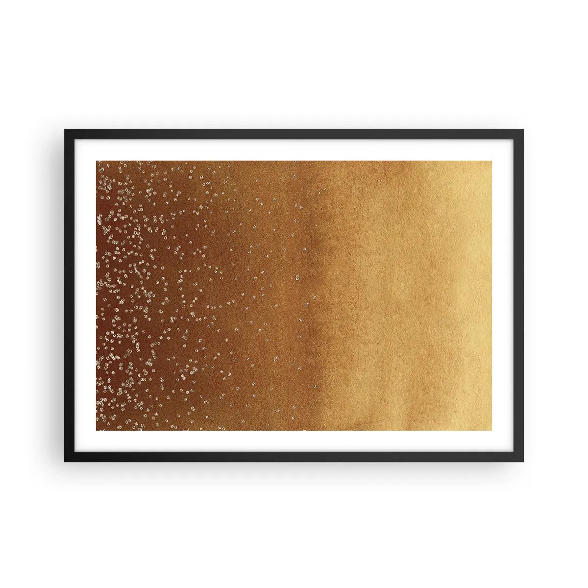 Plakat i sort ramme - Lysets fødsel - 70x50 cm