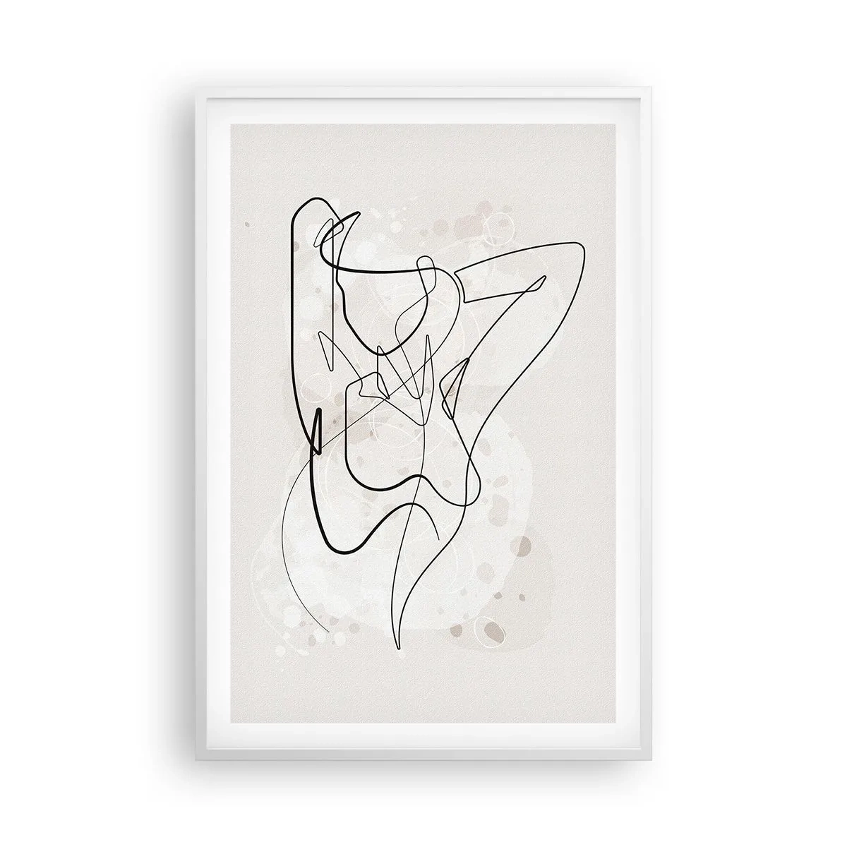 Plakat i hvid ramme - Forførelsens kunst - 61x91 cm