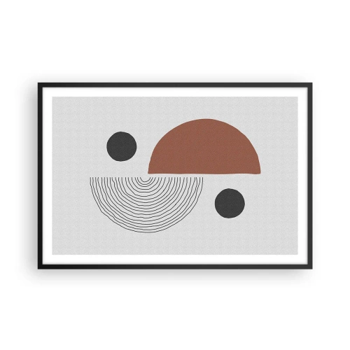 Plakat i sort ramme - Perfektion af hjulet - 91x61 cm