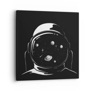 Lærredstryk - Billede på lærred - Flot udsigt - 40x40 cm