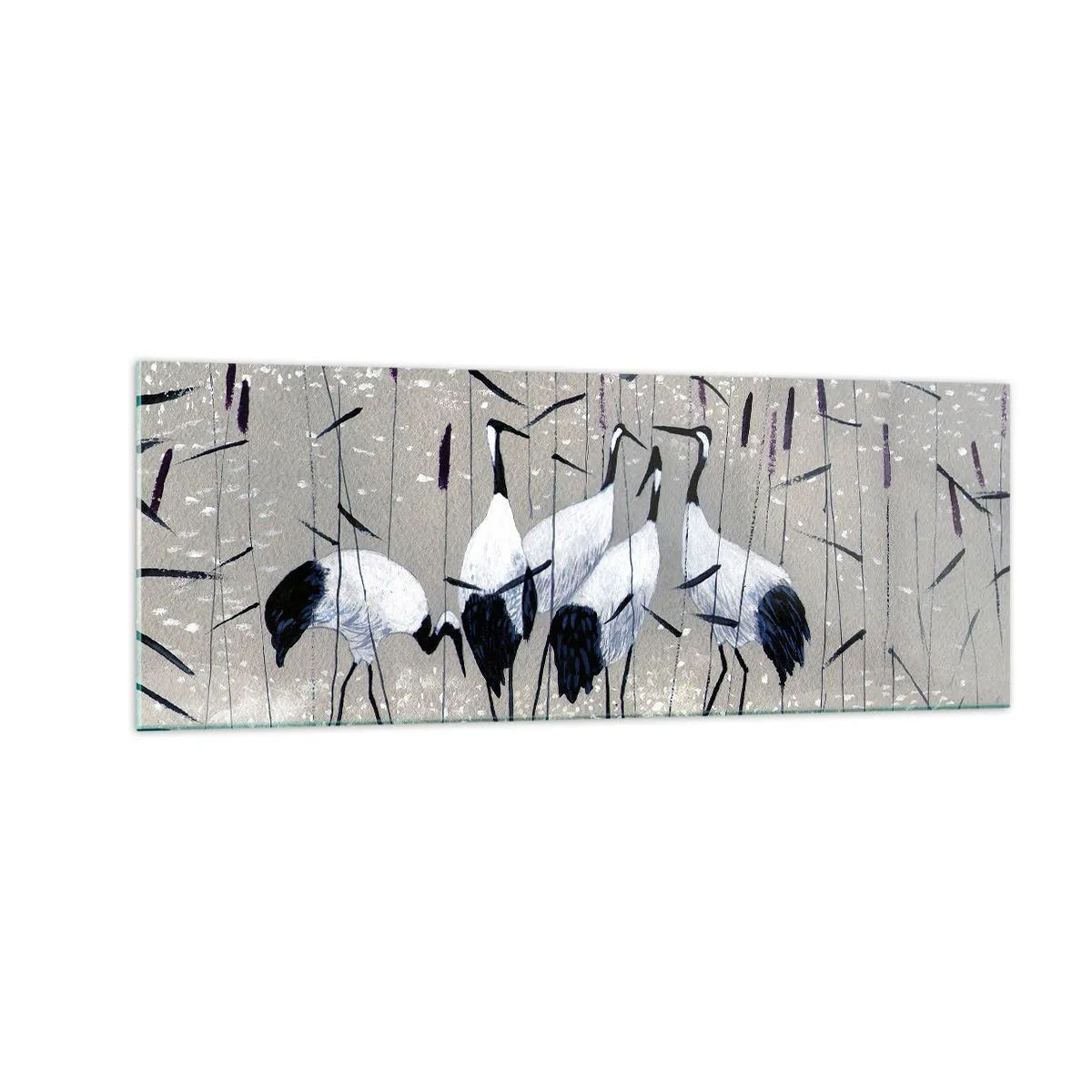 Billede på glas - Blandt sine egne - 140x50 cm