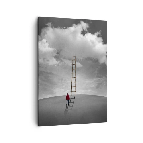 Lærredstryk - Billede på lærred - Alt er muligt - 50x70 cm