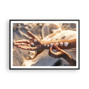 Plakat i sort ramme - Skønhed inden for rækkevidde - 100x70 cm