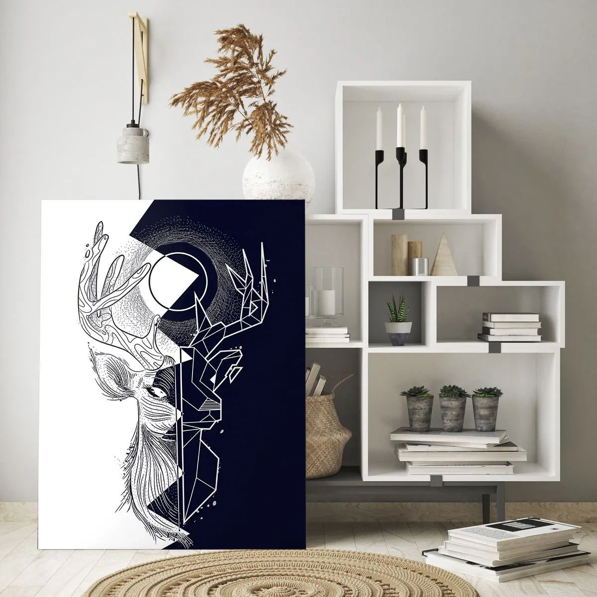 Billede på glas - Modsætningernes kamp og enhed - 50x70 cm