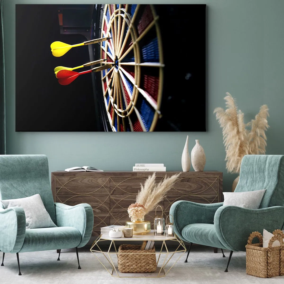 Lærredstryk - Billede på lærred - Lige til sagen - 100x70 cm