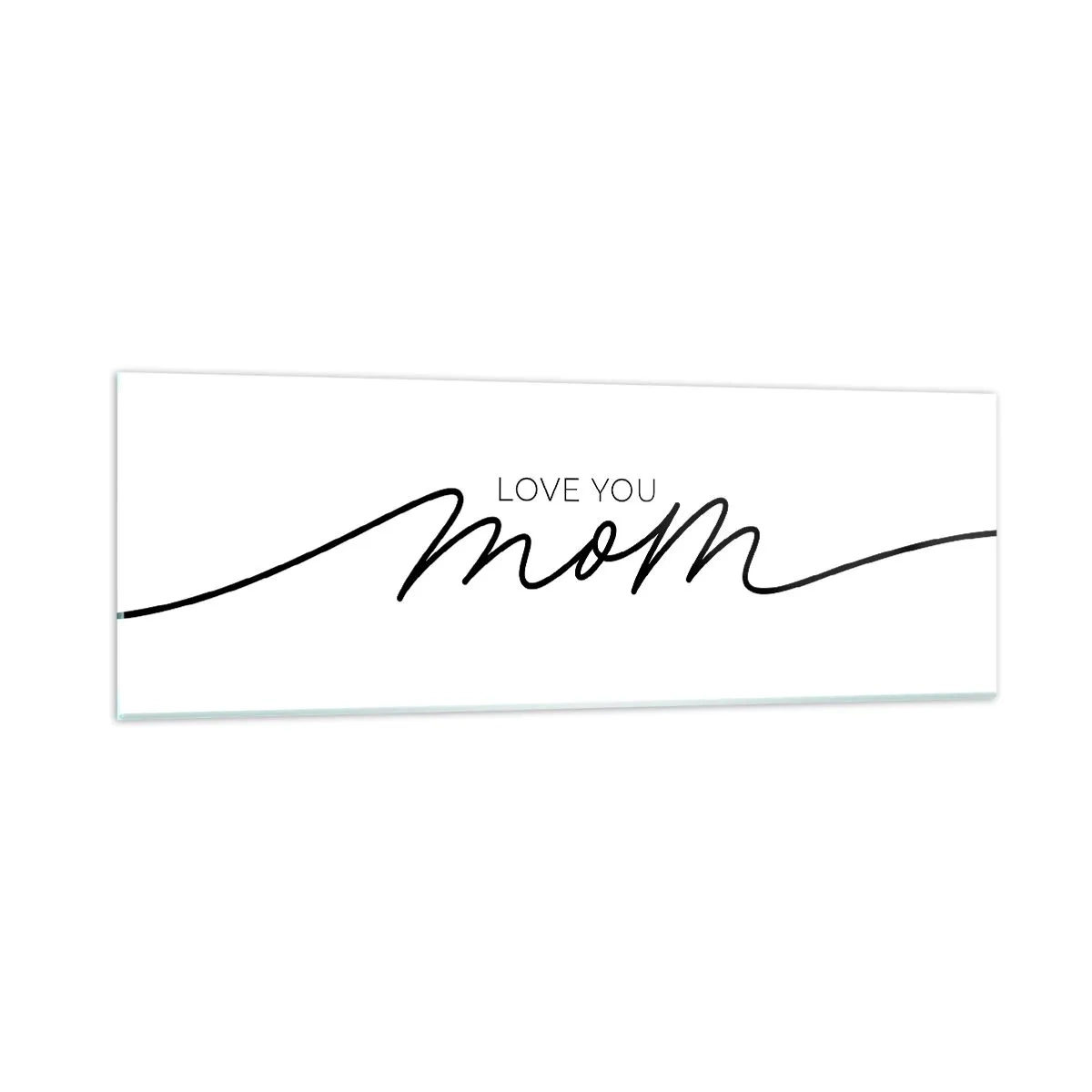 Billede på glas - Stor følelse - 90x30 cm