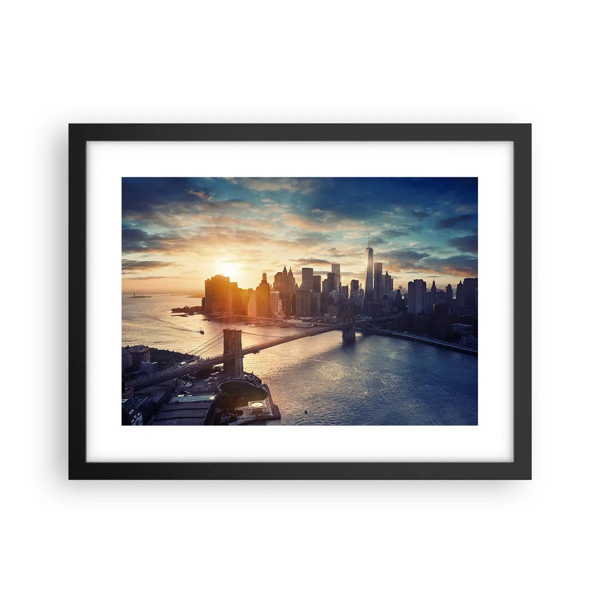 Plakat i sort ramme - Et monument til vestlig kultur - 40x30 cm