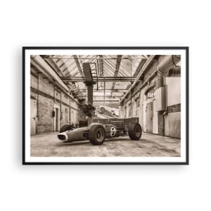 Plakat i sort ramme - Vinderens hvile - 100x70 cm