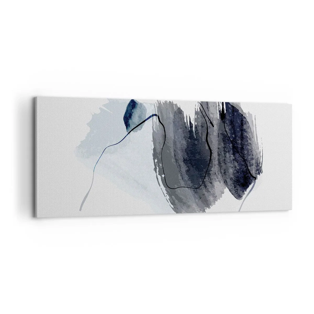 Lærredstryk - Billede på lærred - Intensitet og bevægelse - 100x40 cm