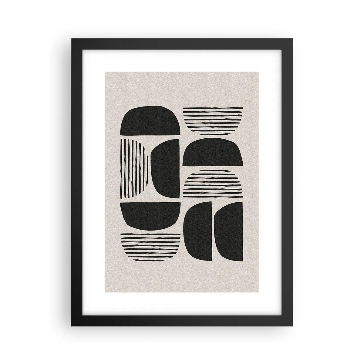 Plakat i sort ramme - Halvhjertede arrangementer - 30x40 cm