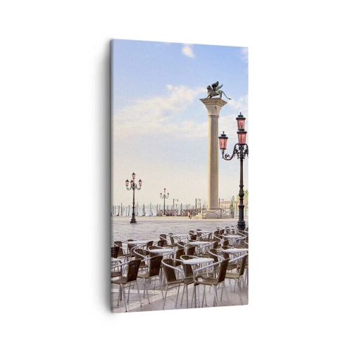 Lærredstryk - Billede på lærred - Velkommen, alt er klar - 45x80 cm