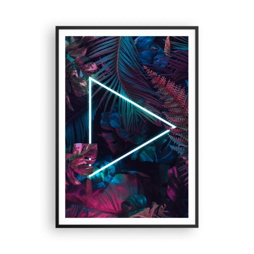 Plakat i sort ramme - Have i disco-stil - 70x100 cm