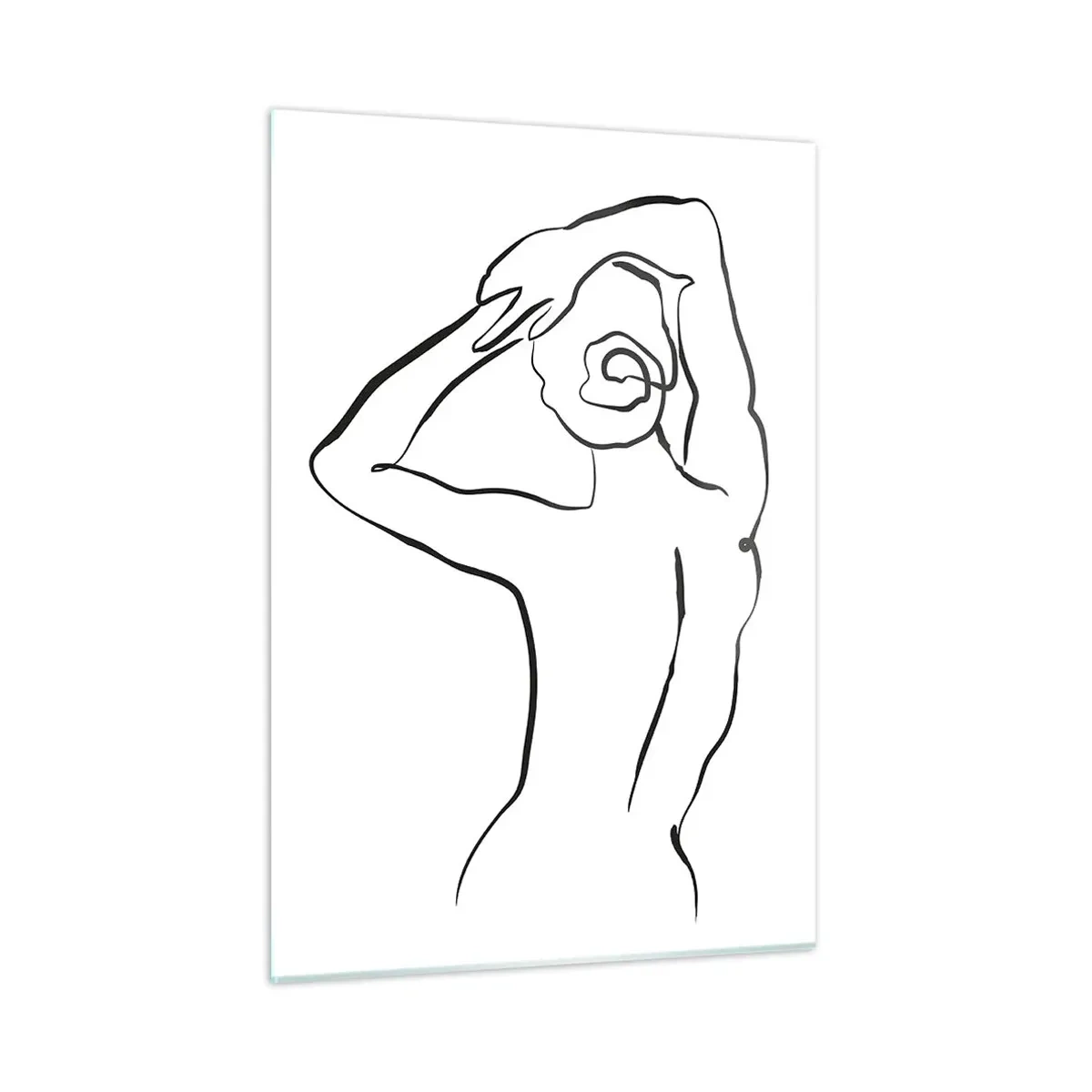 Billede på glas - Handling om morgenen - 50x70 cm
