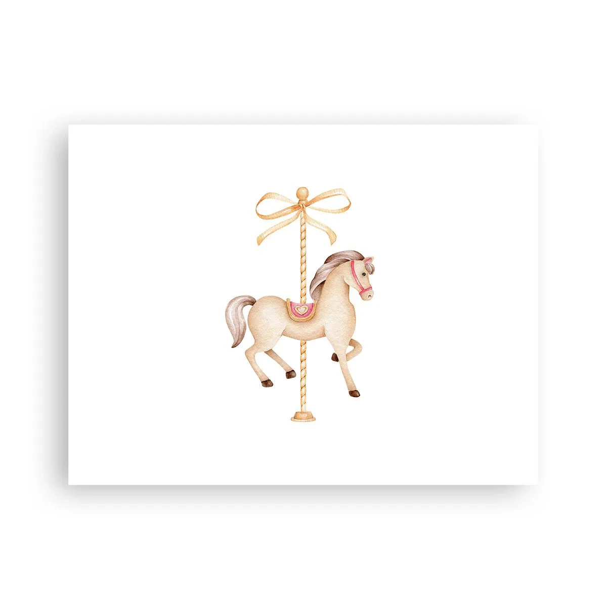 Plakat - Med et yndefuldt trav - 40x30 cm