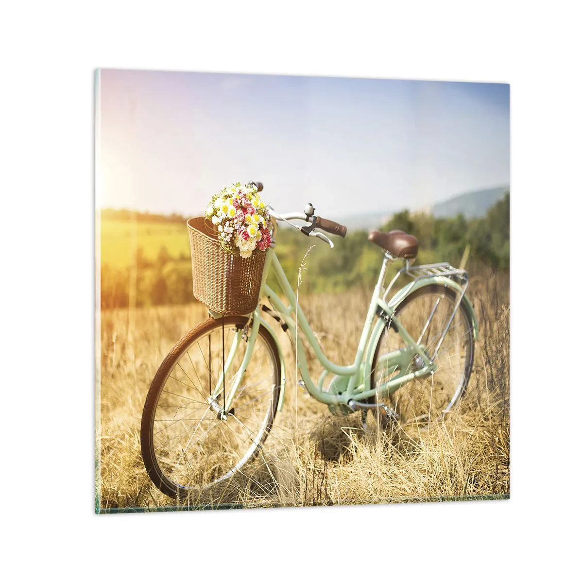 Billede på glas - Jeg bliver her et stykke tid - 60x60 cm