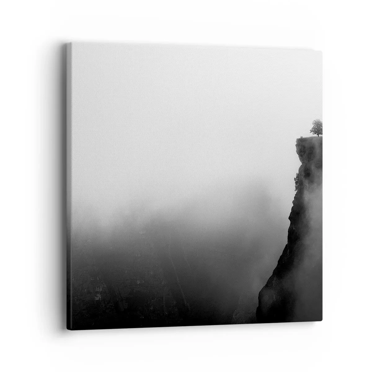 Lærredstryk - Billede på lærred - På kanten af verden - 40x40 cm