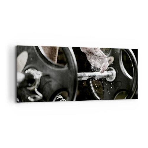 Lærredstryk - Billede på lærred - Udfordringen er taget imod! - 120x50 cm