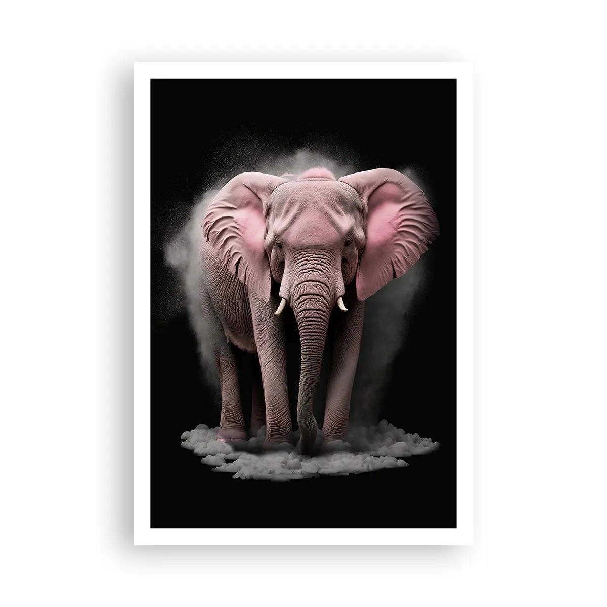Plakat - Tænk ikke på en lyserød elefant! - 70x100 cm
