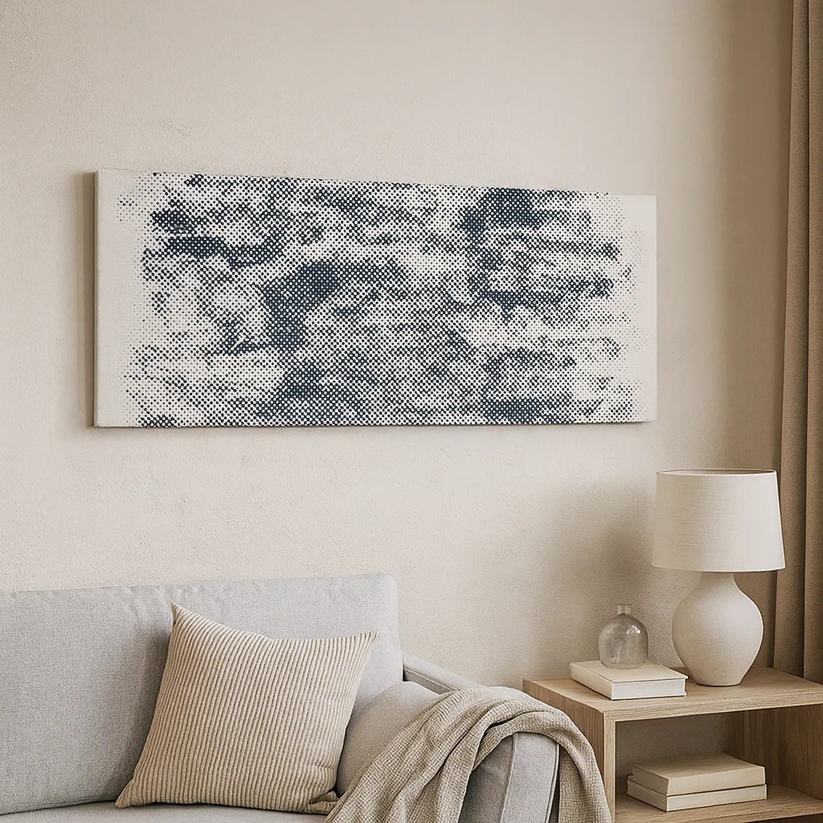 Lærredstryk - Billede på lærred - Tågeagtig sammensætning - 30x30 cm