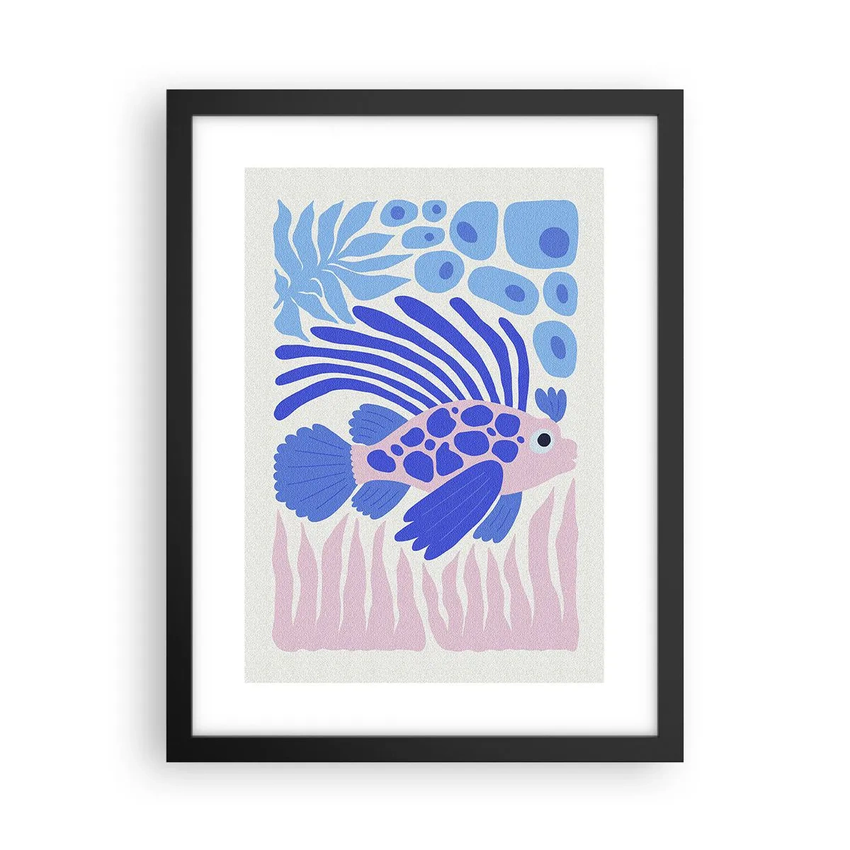 Plakat i sort ramme - I dit rette element - 30x40 cm