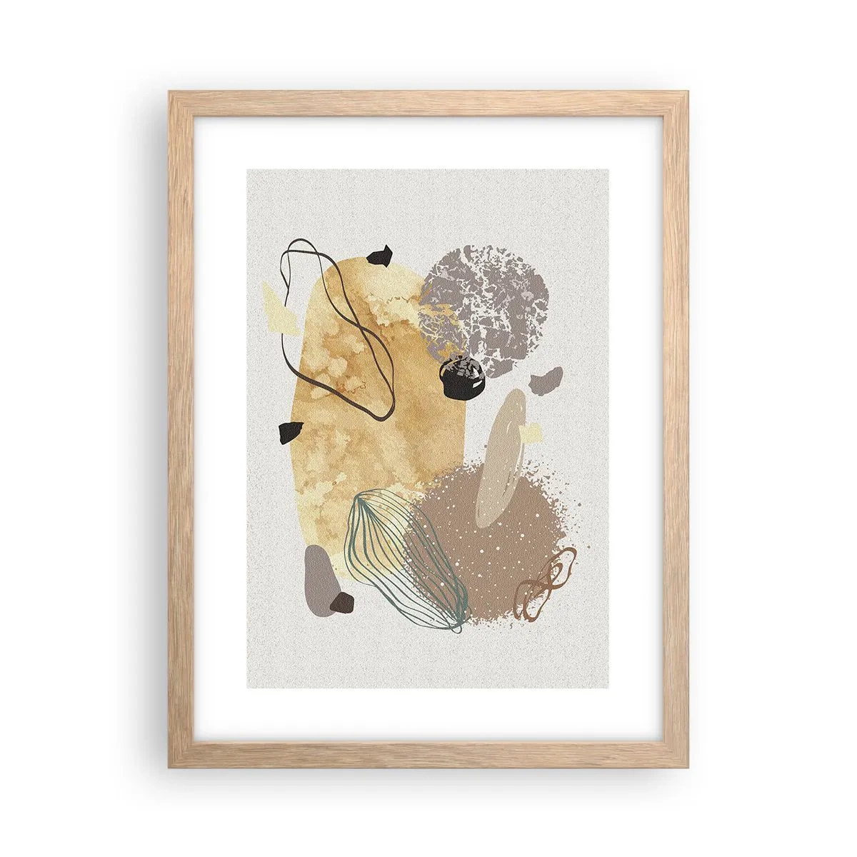 Plakat i ramme af lyst egetræ - Anvendt plumkologi - 30x40 cm