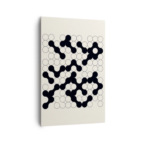 Lærredstryk - Billede på lærred - Kinesisk spil - variation - 80x120 cm