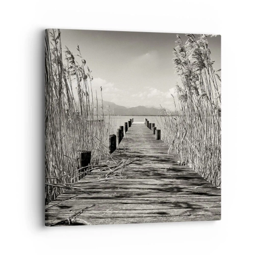 Lærredstryk - Billede på lærred - I græssernes fred - 30x30 cm